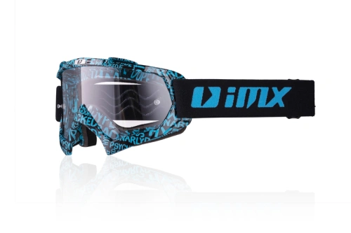 IMX MUD GRAPHIC BLUE/BLACK brýle MX - sklo čiré