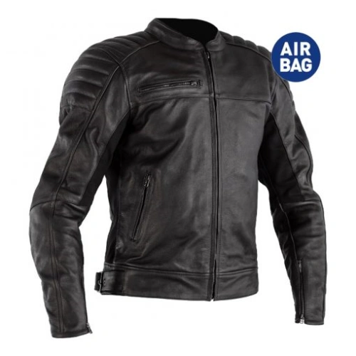 RST 2740 Fusion Airbag CE Mens Leather Jacket BLK