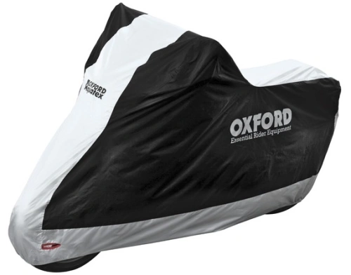 Plachta na motorku Aquatex, OXFORD (černá/stříbrná)