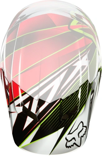 Náhradní kšilt Fox 2014 V1 Radeon Helmet Visor Red 2XS/S