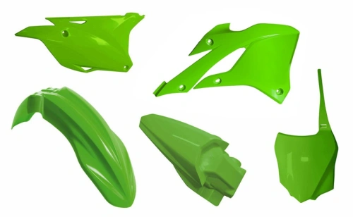 Sada plastů KAWASAKI, RTECH (zelená, 5 dílů)