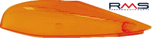 Sklo blinkru - levé přední RMS 246470210 oranžová Homologace