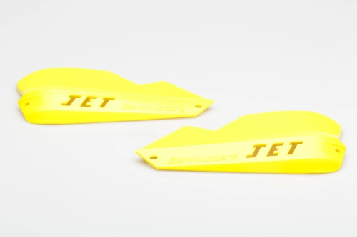 Jet chrániče rukou pro 22 mm řidítka  žlutá . Zahrnuje montážní materiál.