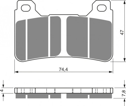 Brzdové destičky GOLDFREN 214 S33 STREET FRONT