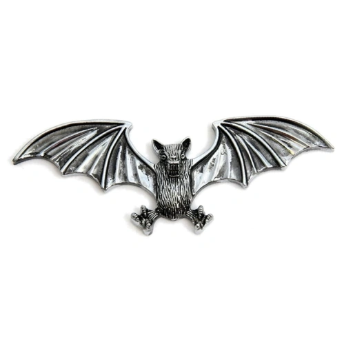 Samolepící emblém Highway Hawk BAT - netopýr, 125mm Chrom