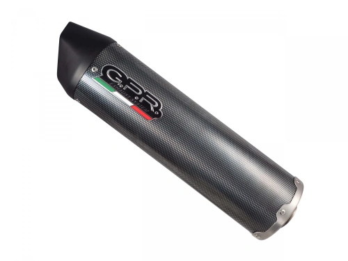 Slip-on exhaust GPR FURORE H.190.FUPO Matte Black including removable db killer and link pipe