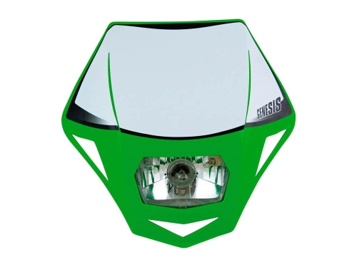 UNI přední maska včetně světla GENESIS, RTECH (zelená)