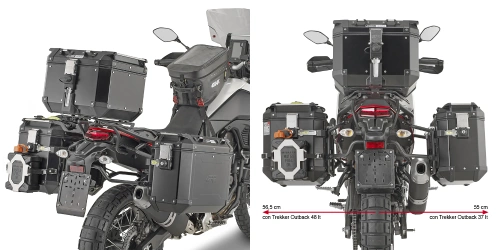 PLO2145CAM trubkový nosič bočních kufrů PL ONE-FIT pro Yamaha XT 700 Z Ténéré (19-20)