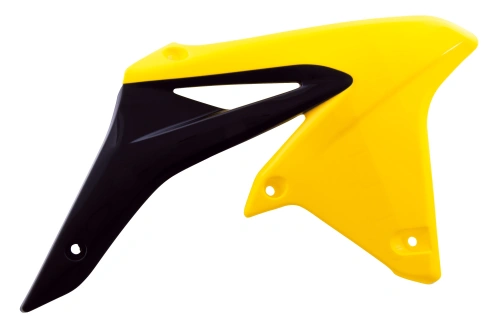Spoilery chladiče (Suzuki RM-Z 250 10-16), RTECH (žluto-černé, pár)