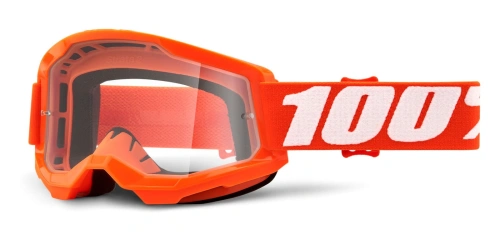 STRATA 2, 100% brýle Orange, čiré plexi
