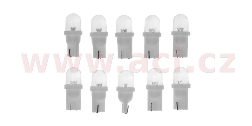 LED dioda 12V 5W (patice W2,1x9,5d/ T10) (sada 10 ks)