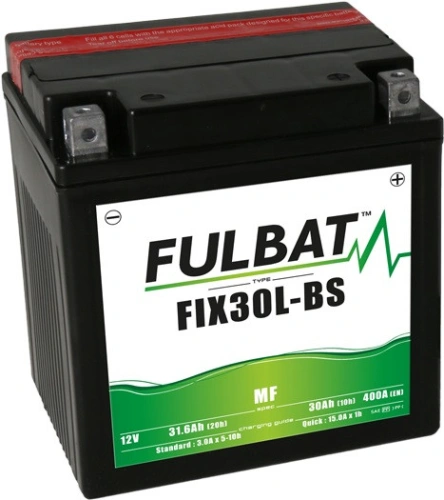 Bezúdržbová motocyklová baterie FULBAT FIX30L-BS (YIX30L-BS)