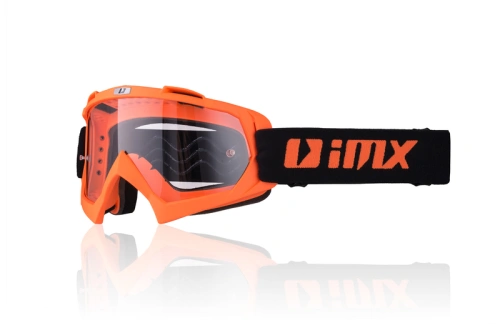 IMX Racing Mud Orange Matt brýle s čirým sklem