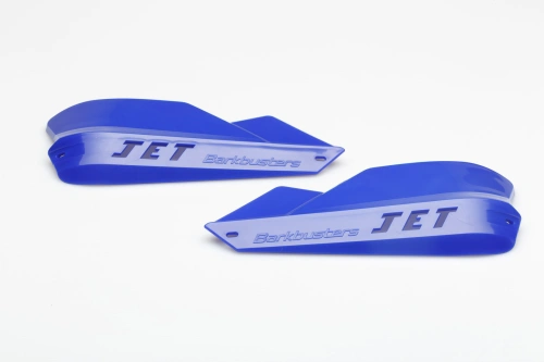 Jet chrániče rukou pro 22 mm řidítka  modrá. Zahrnuje montážní materiál.