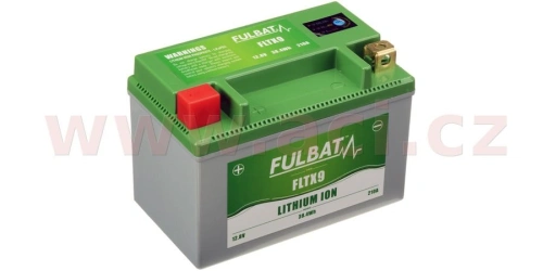 Lithiová baterie  LiFePO4  YTX9-BS FULBAT  12V, 3Ah, 210A, hmotnost 0,61 kg, 150x87x105