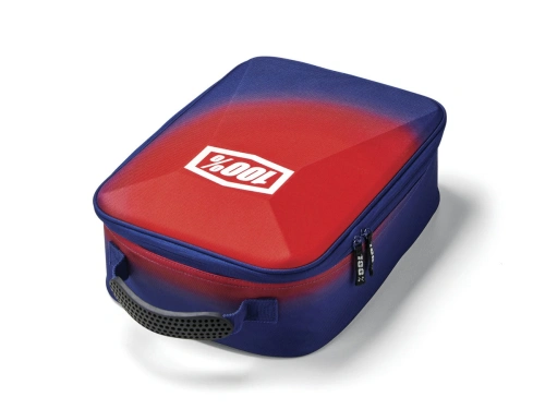 Kufr na motokrosové brýle GEO, 100% (červená/modrá)