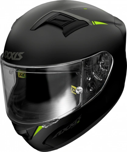 Integrální helma AXXIS GP RACER SV FIBER SOLID fluo žlutá