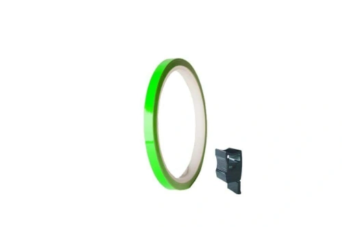 Linka na ráfek PUIG 4542V fluorescentní zelená 7mm x 6m (s aplikátorem)