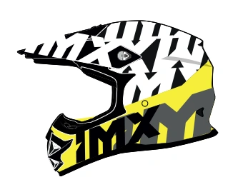 IMX FMX-01 JUNIOR BLACK/WHITE/FLO YELLOW/GREY