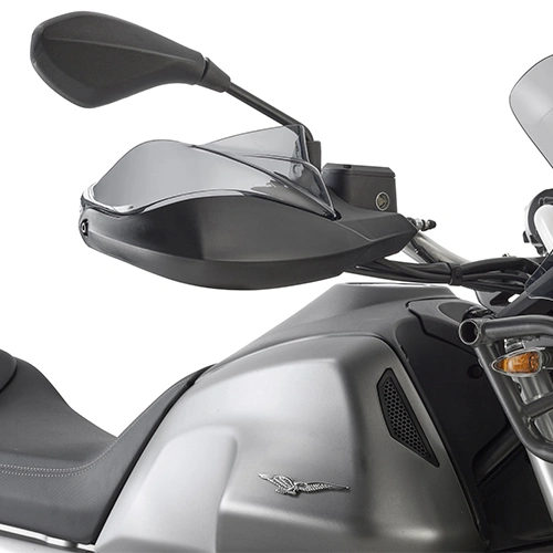 EH8203 zvýšení originálních ochran rukojetí z plexiskla pro Moto Guzzi V85 TT (19-20), 1 pár