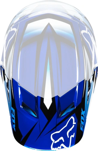 Náhradní kšilt Fox 2014 V1 Race Helmet Visor Blue 2XS/S