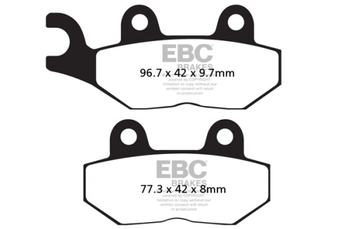 Brzdové destičky EBC FA214/2