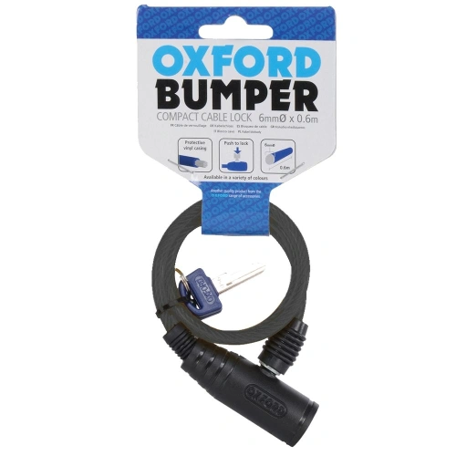 Lanový zámek na motocykl Bumper Cable Lock, OXFORD
