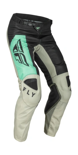 Kalhoty KINETIC JET, FLY RACING - USA (černá/mint/šedá)