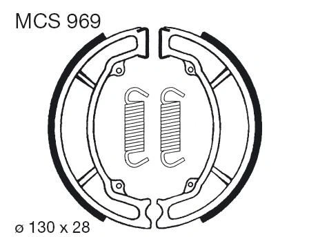 Brzdové čelisti LUCAS MCS 969