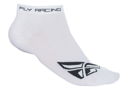 Ponožky No Show, FLY RACING - USA (bílé, vel. L/XL)