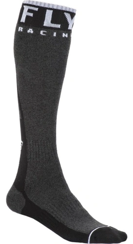 Ponožky dlouhé Knee Brace, FLY RACING (černá/bílá)