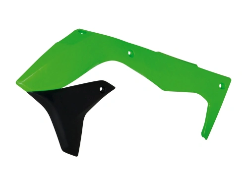 Spoilery chladiče Kawasaki, RTECH (zeleno-černé, pár)