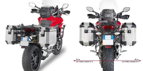 PLR7406CAM trubkový nosič Ducati Multistrada 1200 (15-18) pro hliníkové boční kufry TREKKER OUTBACK