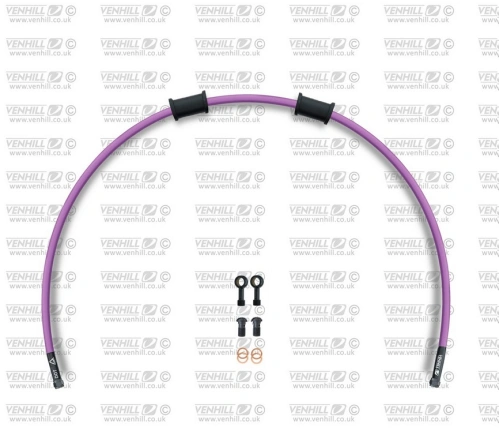 Hadice zadní brzdy Venhill POWERHOSEPLUS HON-6015RB-PU (1 hadice v sadě) fialové hadice, černé koncovky
