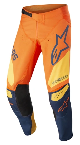 Kalhoty RACER FACTORY ALPINESTARS, dětské (oranžová/tmavá modrá/žlutá)