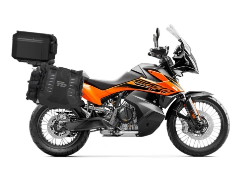 Kompletní sada sedlových brašen SHAD TERRA TR40 a hliníkového 55L vrchního kufru, včetně montážní sady SHAD KTM 790/890 ADVENTURE