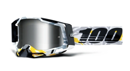 RACECRAFT 100% brýle Korb, stříbrné plexi