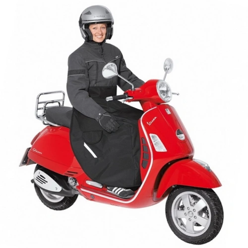 Nepromokavá (zateplená) pláštěnka/deka Held na scooter, černá, textil Zateplená