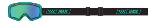 Brýle IMX ENDURANCE RACE TURQUOISE MATT/ BLACK - SKLO IRIDIUM GREEN + CLEAR (2 náhradní skla)