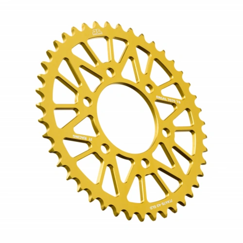 Hliníková řetězová rozeta JT JTA 478-43GLD 43 zubů, 520 zlatá