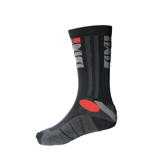 TOURING 2 LONG  -  Perfektně designované dlouhé ponožky černo - šedo - červená 37/39