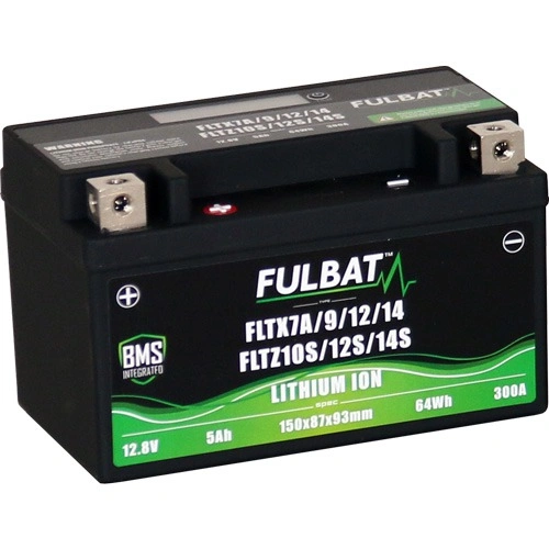 Lithiová baterie  LiFePO4  YTZ14S  FULBAT  12V, 5Ah, 350A, hmotnost 0,85 kg, 150x87x93
