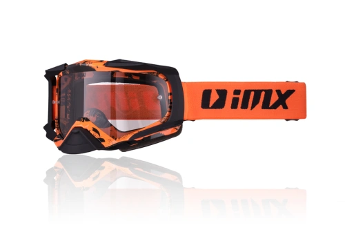 IMX Racing Dust Graphic Orange / Black Matt brýle s Dark Smoke + čirým sklem