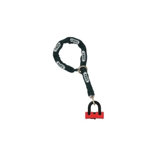 Řetěz + zámek U profil Granit (délka 120 cm, tloušťka 12 mm, třmen zámku tloušťka 10 mm), ABUS (červený)