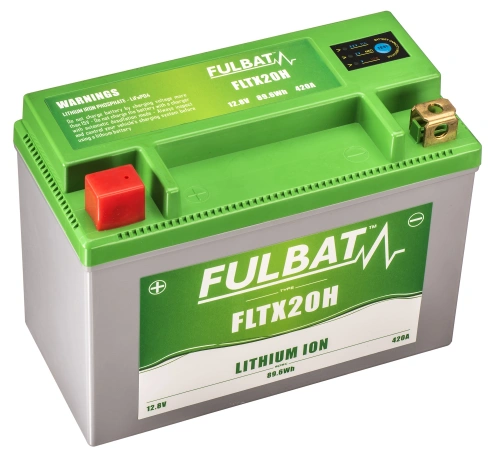 Lithiová baterie  LiFePO4  YTX20-BS FULBAT  12V, 7Ah, 420A, hmotnost 1,12 kg, 175x87x130