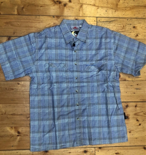 Trans Canada BLUE- pánská košile, krátký rukáv