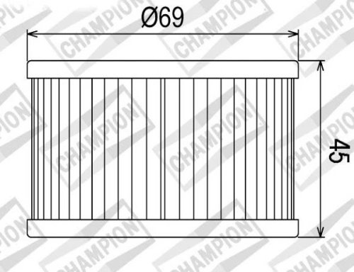 Olejový filtr CHAMPION COF011 100609325