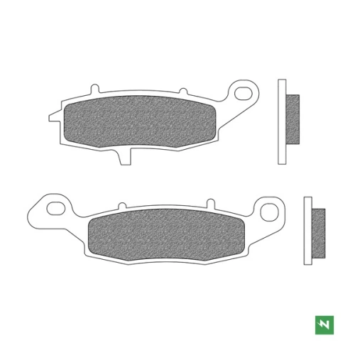Brzdové destičky, NEWFREN (směs ROAD TOURING ORGANIC) 2 ks v balení