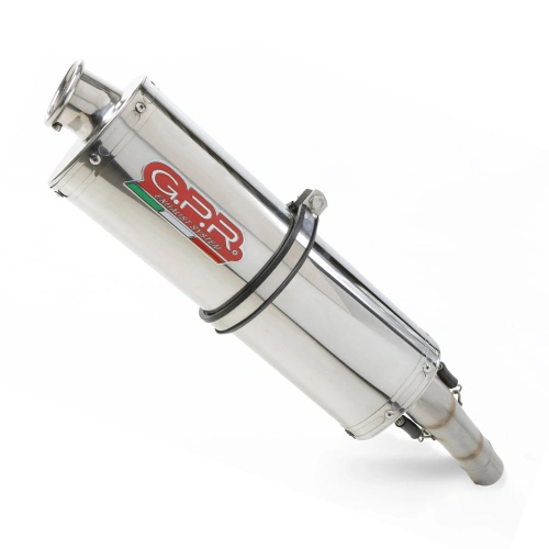 Slip-on exhaust GPR TRIOVAL Y.135.TRI Polished Stainless Steel including removable db killer and link pipe