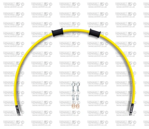 Hadice zadní brzdy Venhill POWERHOSEPLUS DUC-10003RS-YE (1 hadice v sadě) žluté hadice, nerezové koncovky